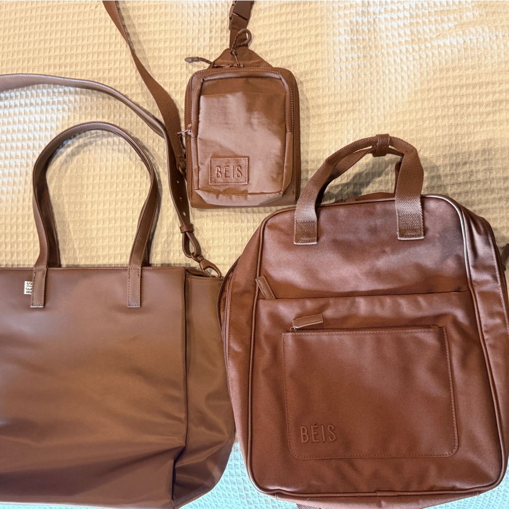 BEIS Maple Backpack and Bag Set